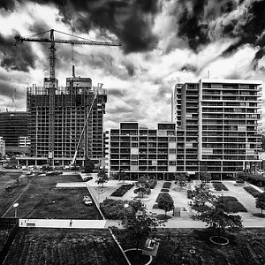 Mavic captures Brisbane construction site - pano