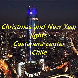 Christmas and Happy New Year lights at Costanera center