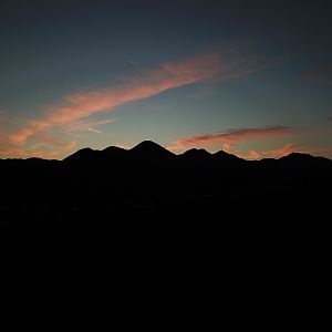 mcdowell mountain silhouette sunset