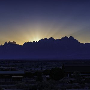 Sunrise at Organ Mt. NM