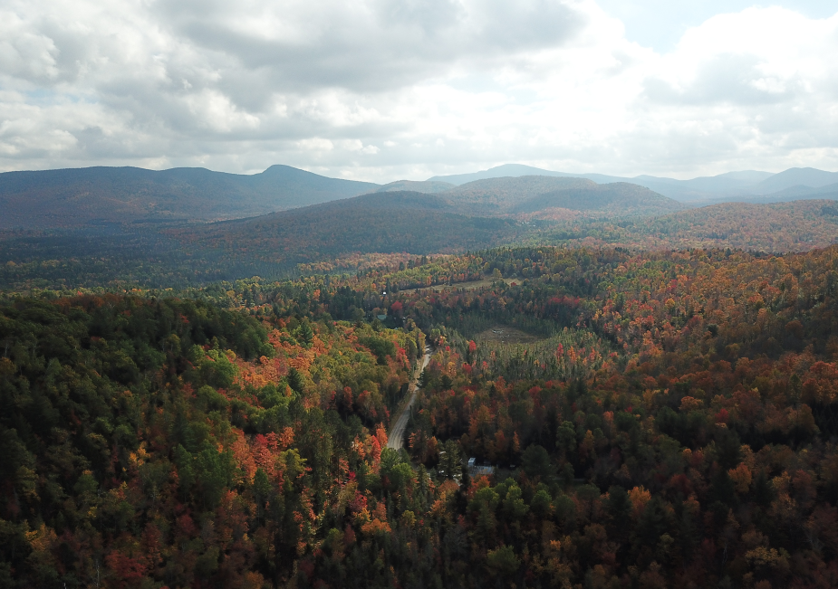 Autumn adirondack road