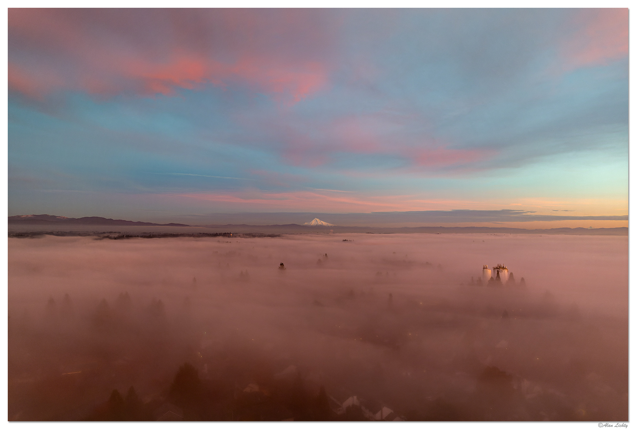 Foggy Vancouver Sunset