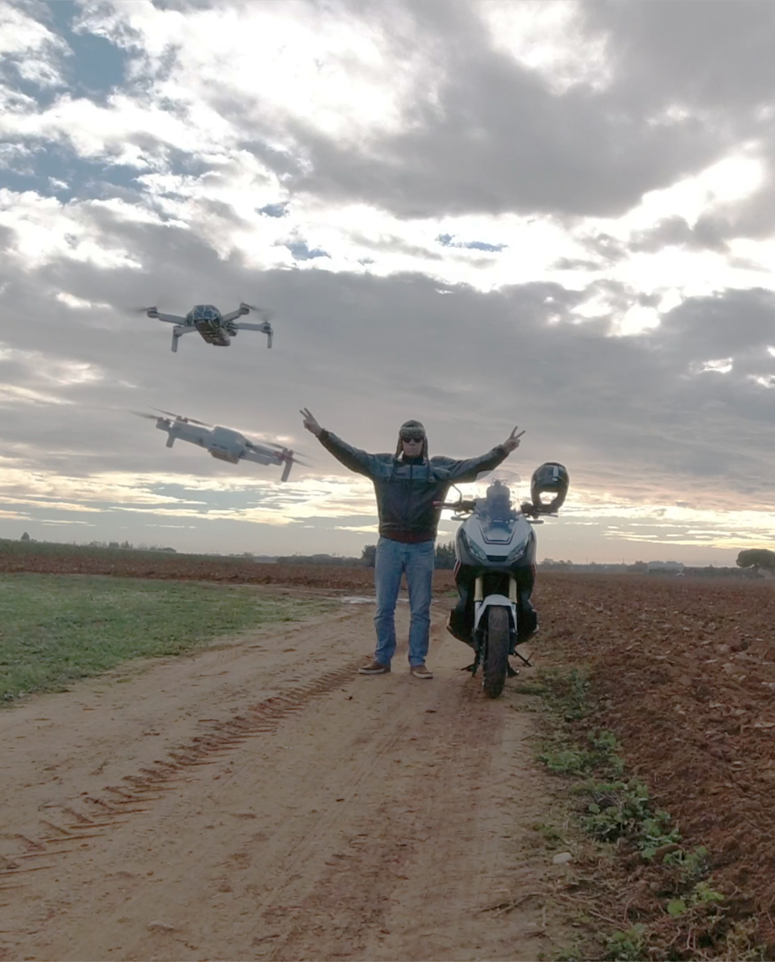 Me with my two Mavic Mini