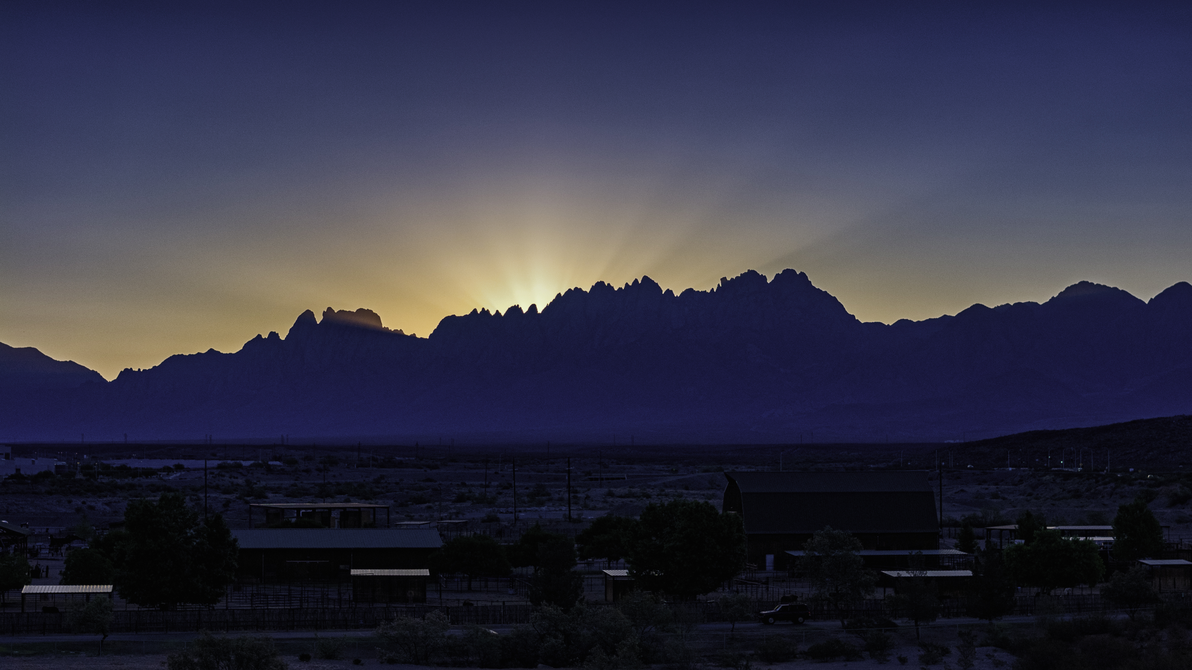 Sunrise at Organ Mt. NM